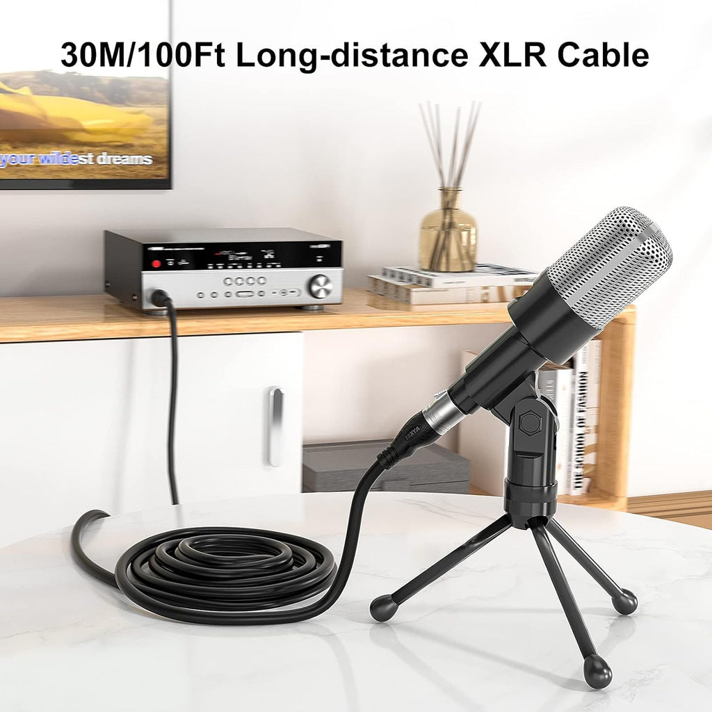 100 Ft XLR Microphone Cable, Black H451322