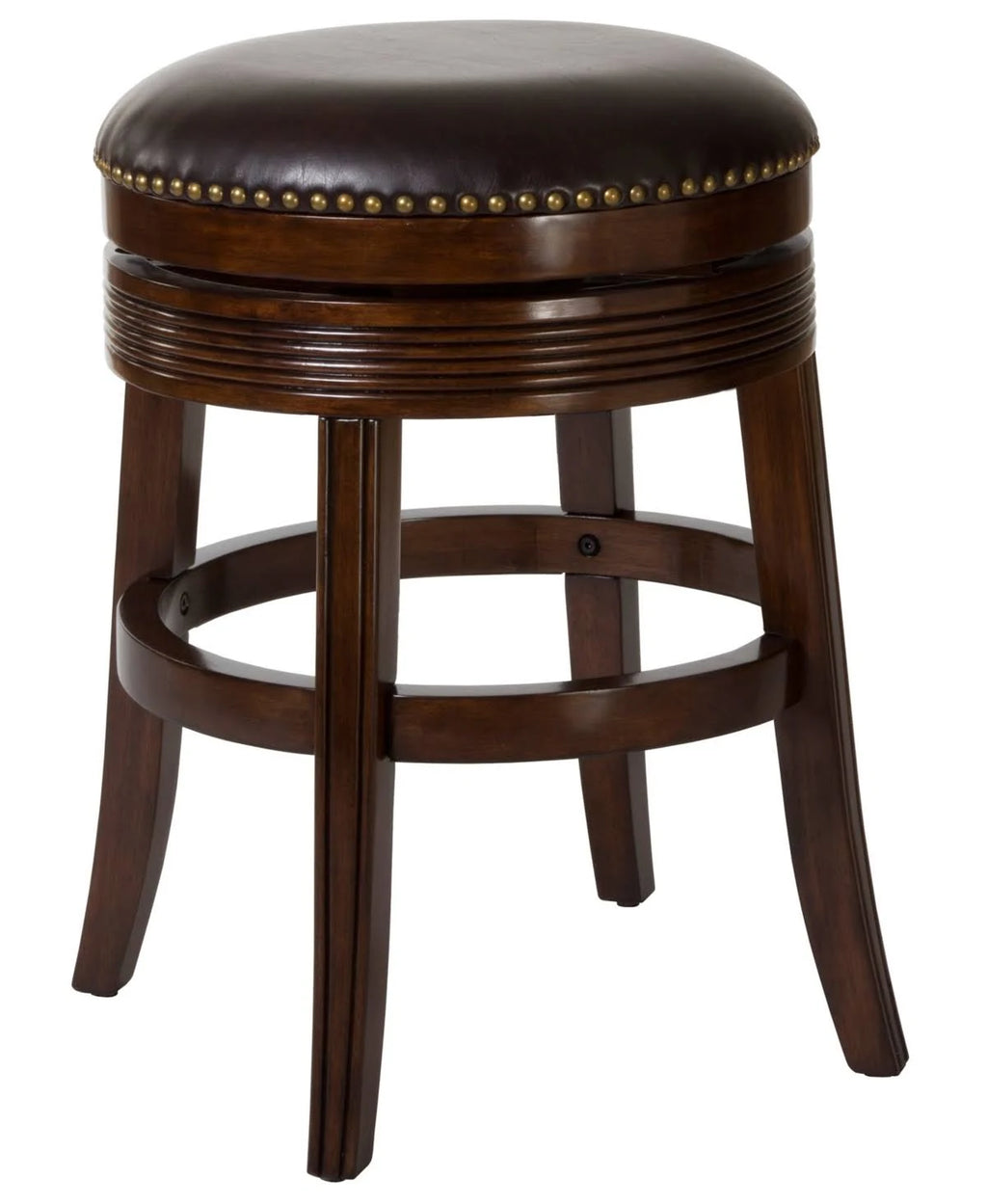 Cherry Backless Swivel Counter Stool K686