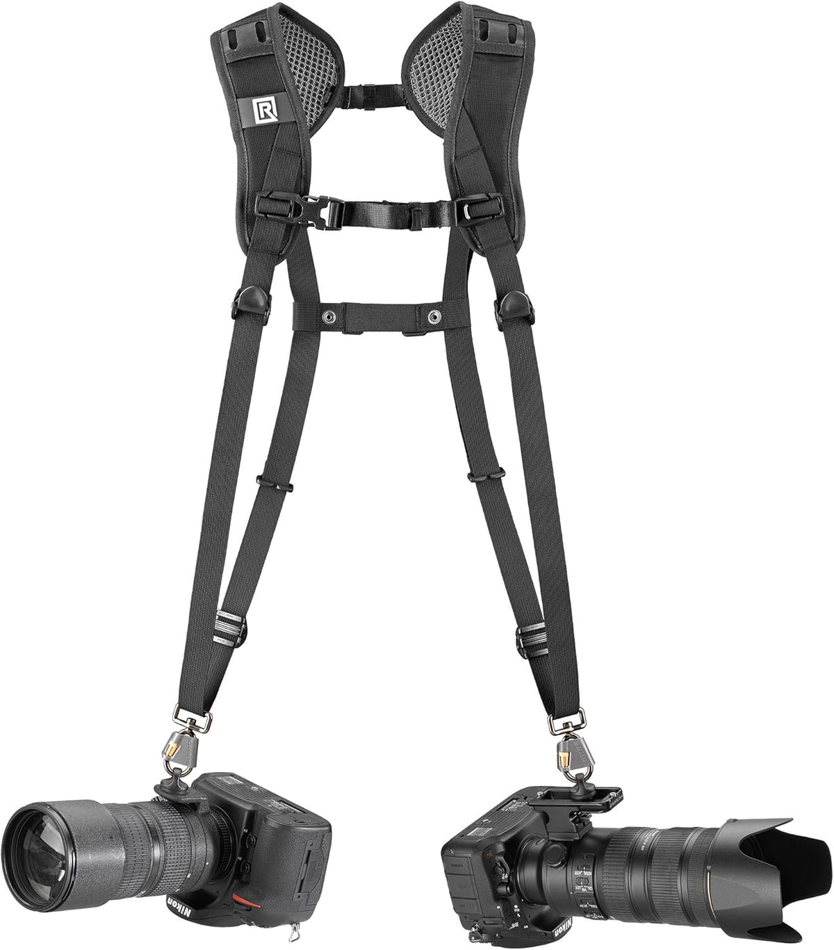 Double Breathe Camera Harness for One Or Two SLR, DSLR, Mirrorless Cameras N384