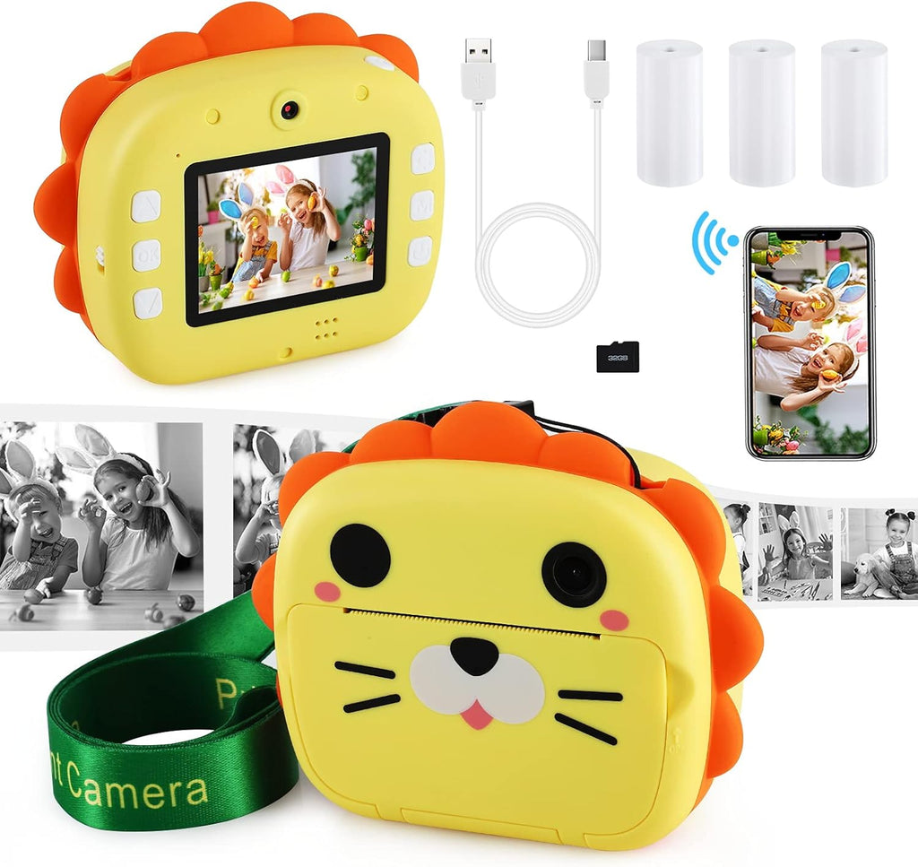 Instant Print Digital Kids Camera 1080P Rechargeable Video Camera with 32G SD Card H501