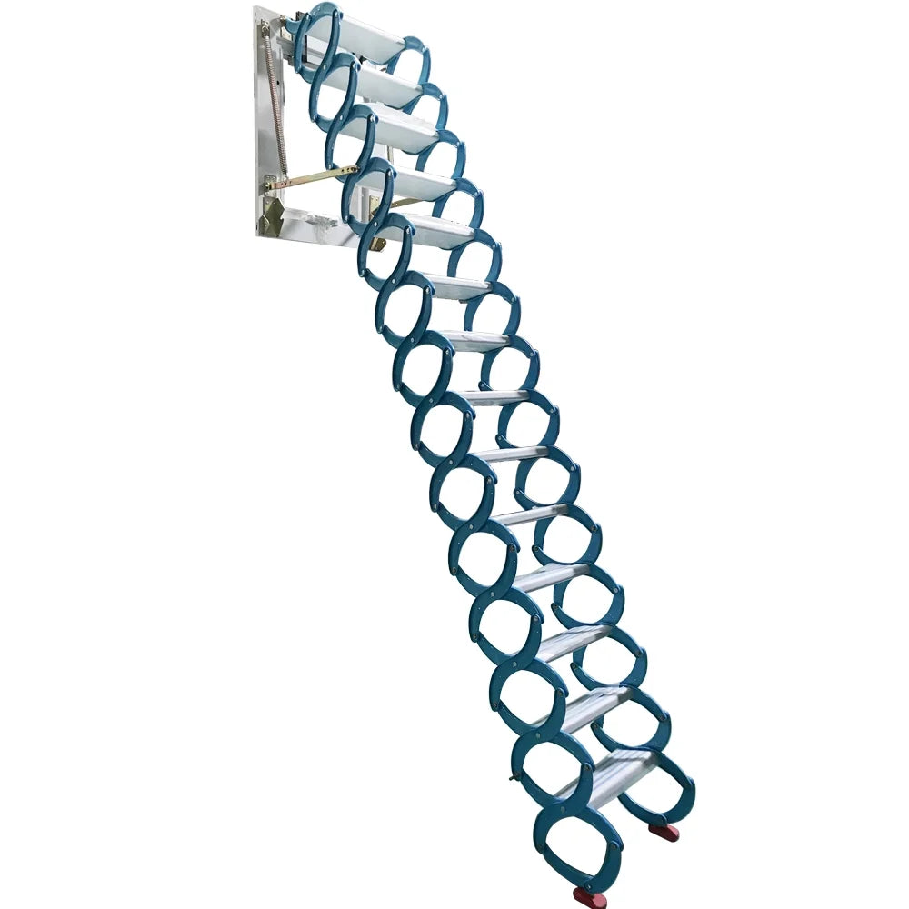 Blue Retractable Folding Attic Ladder B20206