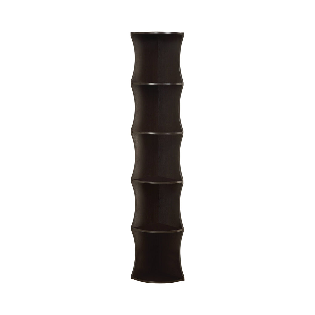 5-Shelf Corner Bookcase Y2066