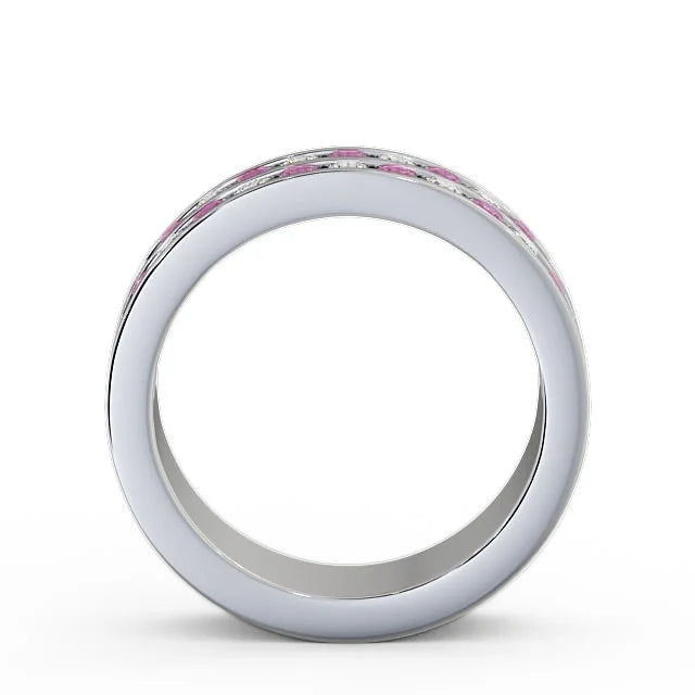 14K White Gold Eternity Band P4121