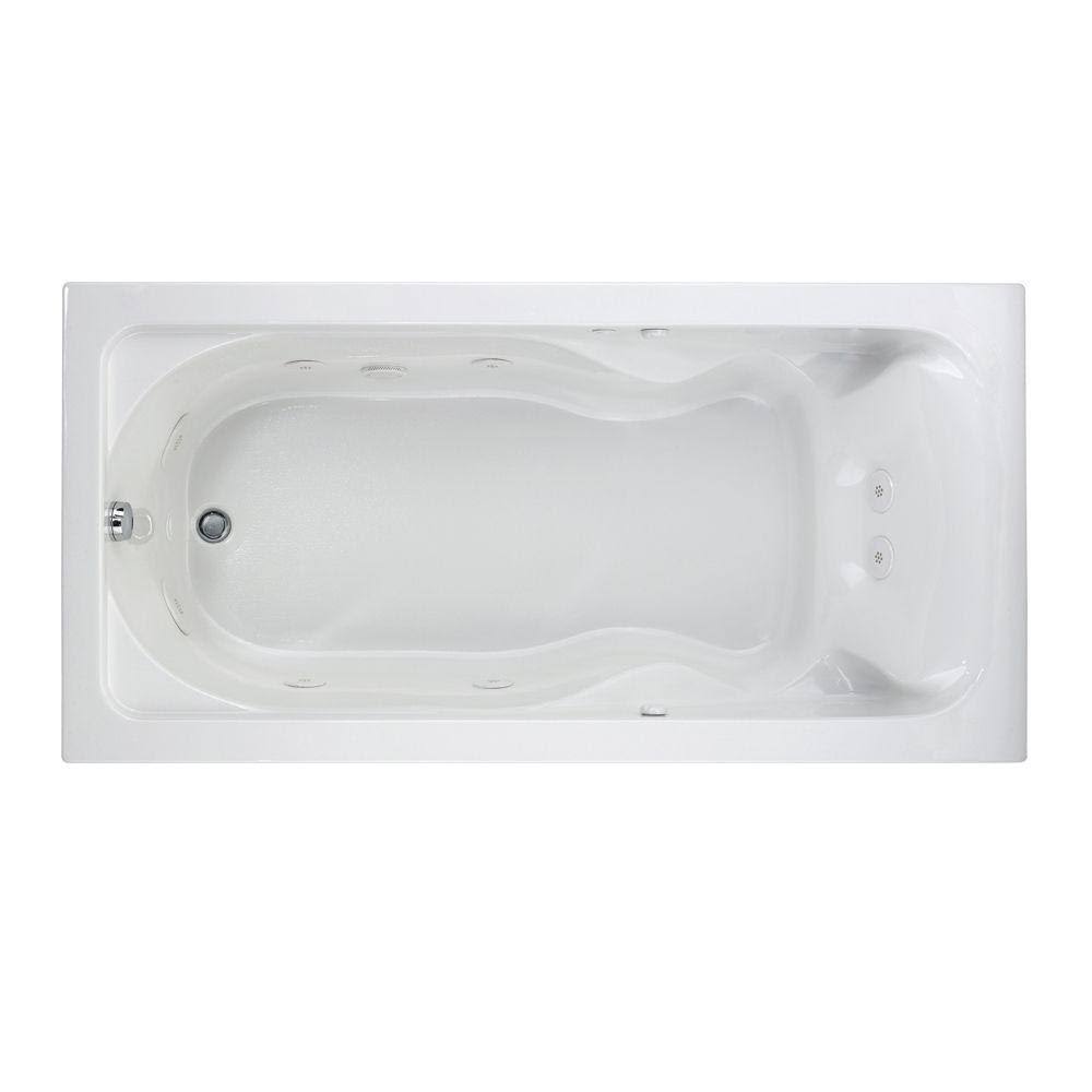72 in. x 36 in. White Whirlpool Tub W495531