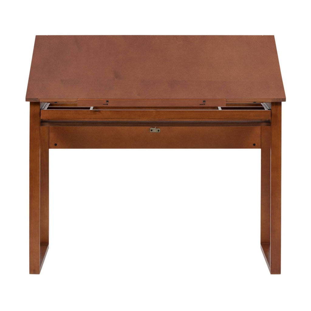Canvas Wood Drawing Table Sonoma Brown H923