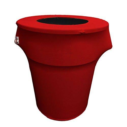 Lilac Stretch Trash Can Cover 44-gallon Round K881548