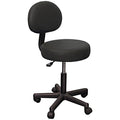 Black Massage Stool with Back S577