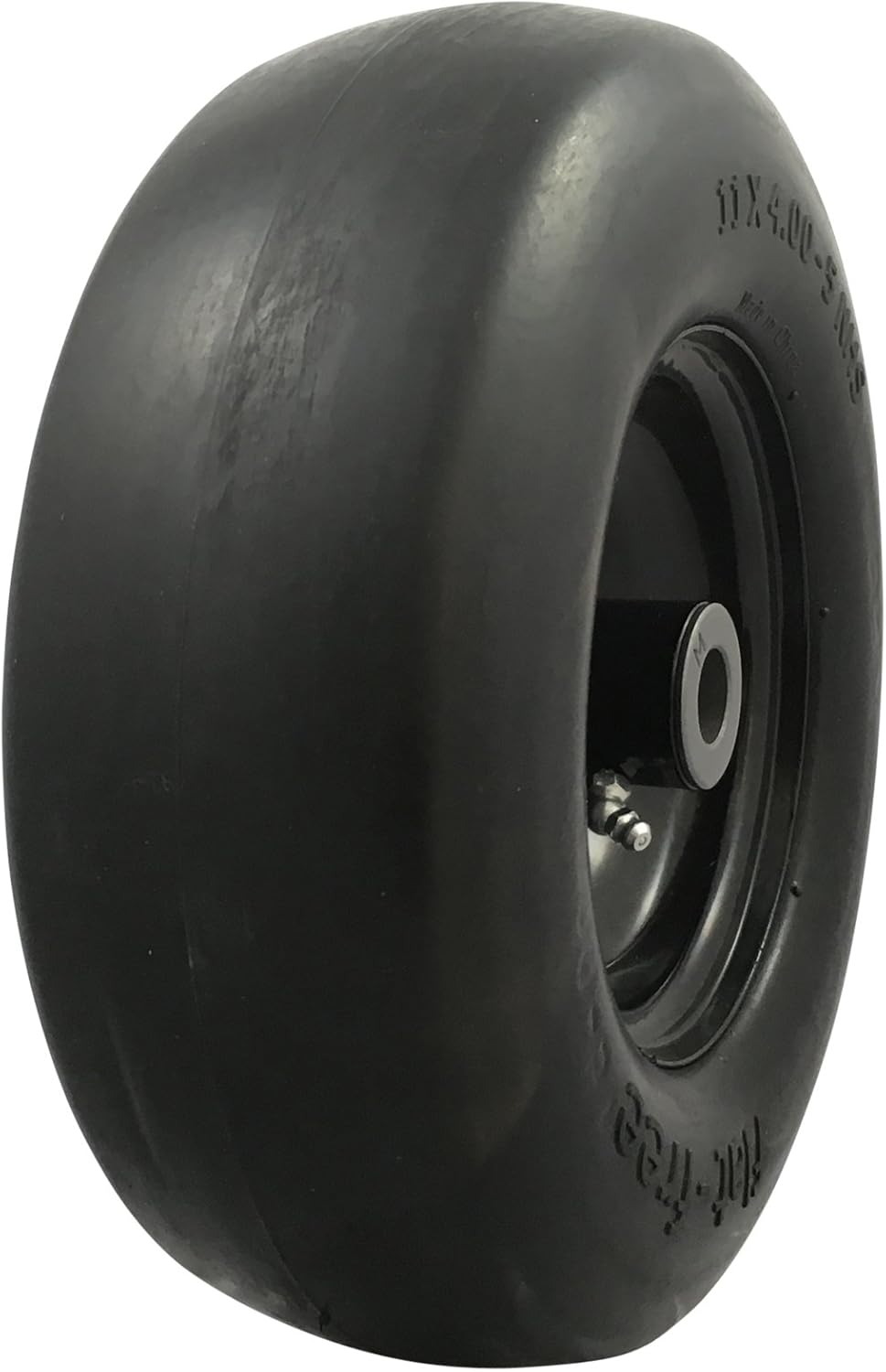 11x4.00-5 Flat Free Lawnmower Tire Assembly, Pack of 2 D64891