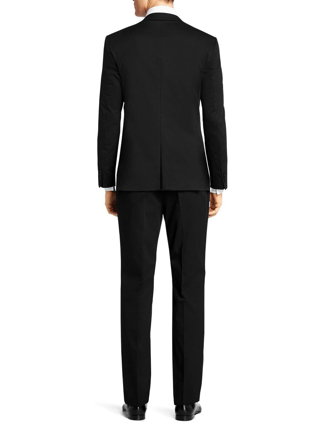 Black Slim Fit Two Button 2 Piece Suit V73600