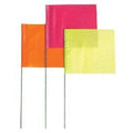 4 x 5 x 24 Red Glo PVC Wire Stake Flag 100ct Z1430