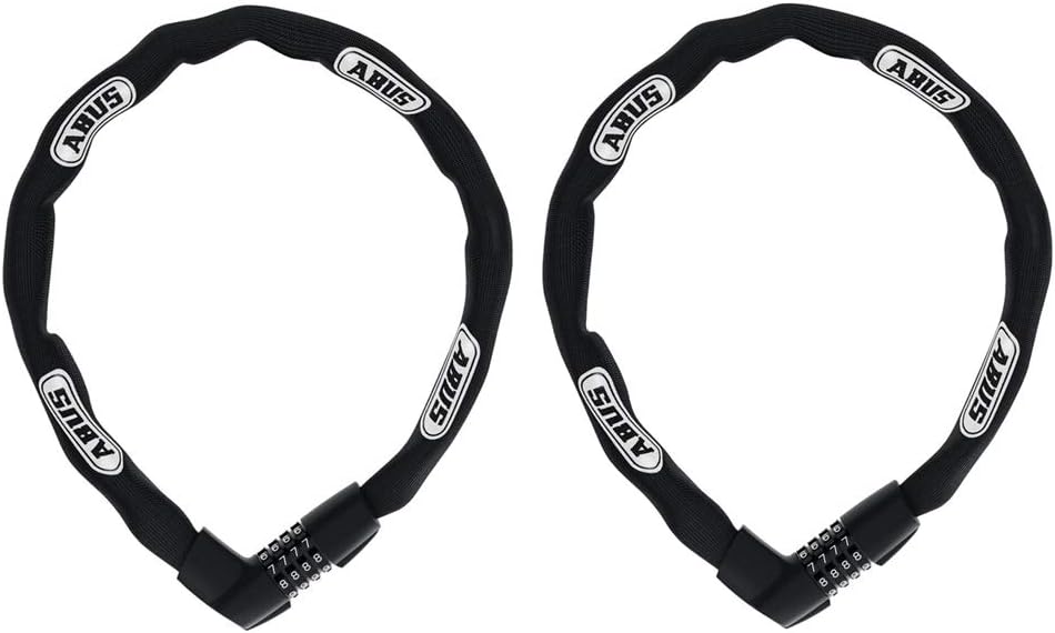 Combination Steel Bike Chain Lock with Fabric Casing, 2-Pack N343831