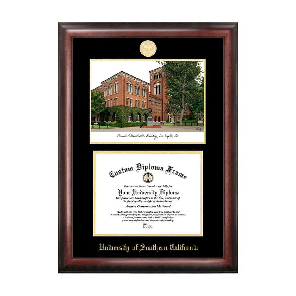 Gold Embossed Diploma Frame with Lithograph H474828