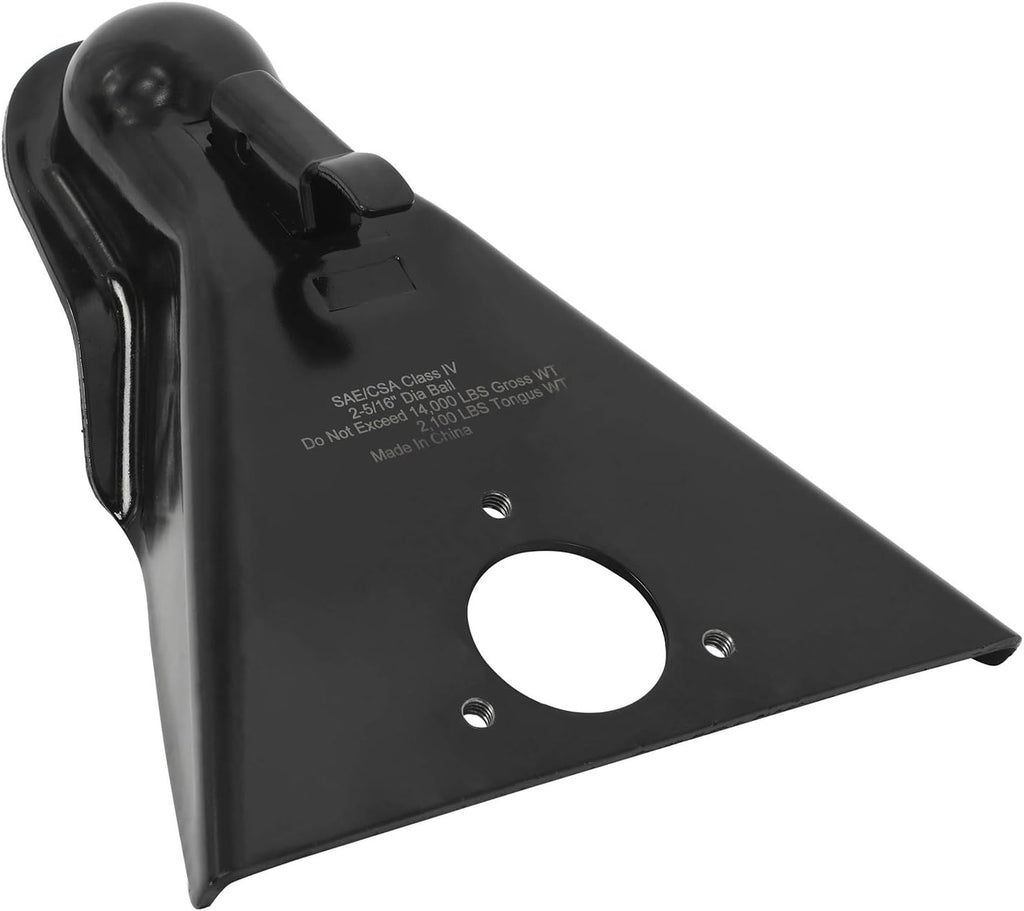 2-5/16" Ball Class IV A-Frame Trailer Coupler, Powder Coated Black, 14000LBS Capacity, Pack of 2 L9511