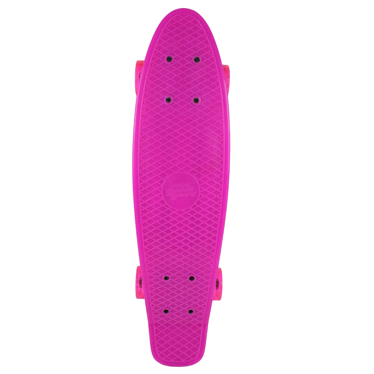 Glow Pink Plastic Cruiser Skateboard I199