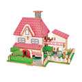 45Pcs 3D Wooden Puzzles DIY Building Model Toys E165252