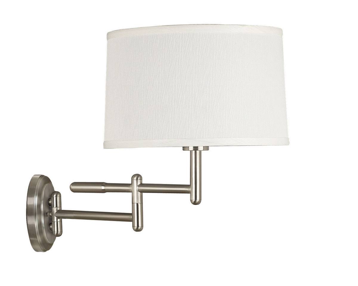 Brushed Steel Wall Swing Arm Lamp Z956