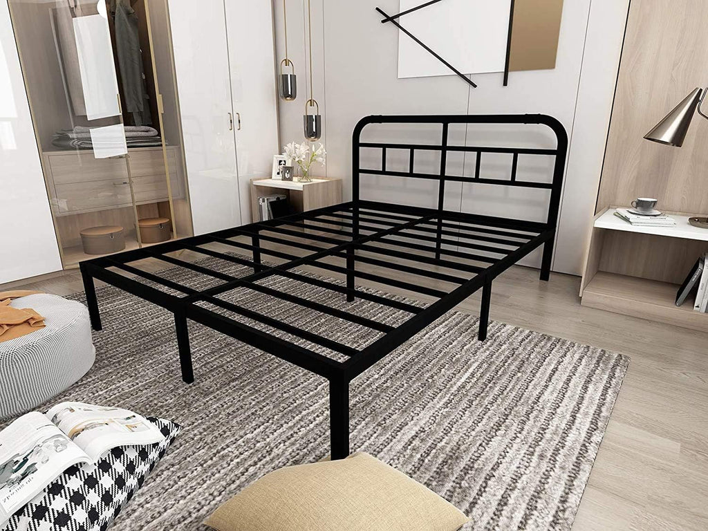 Black Metal California King Bed Headboard N1864
