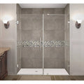 Frameless Hinged Shower Door, Stainless Steel, 69-in L x 72-in H H274673