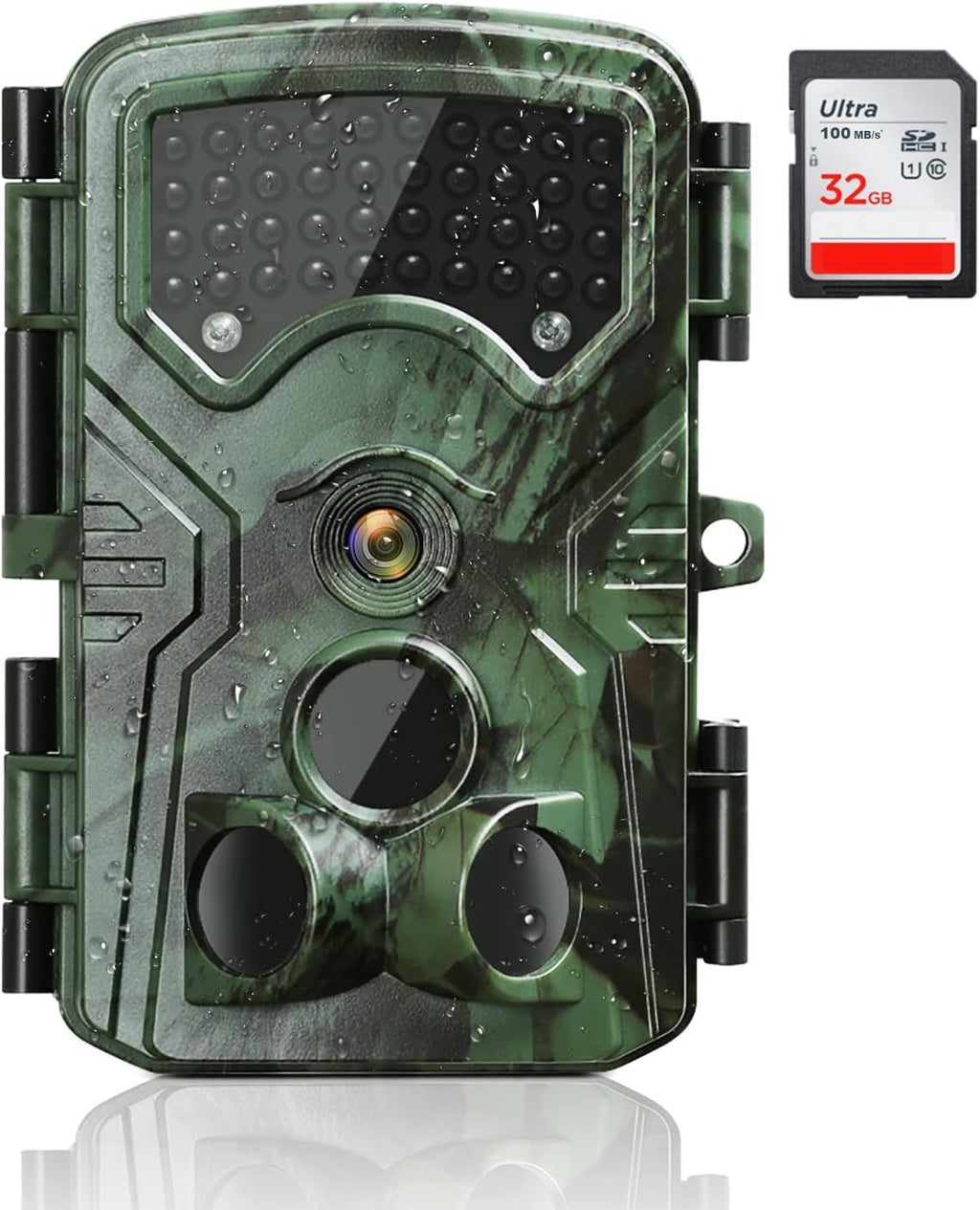 48MP 4K 3 Lens Infrared Night Vision Waterproof Trail Camera F5075