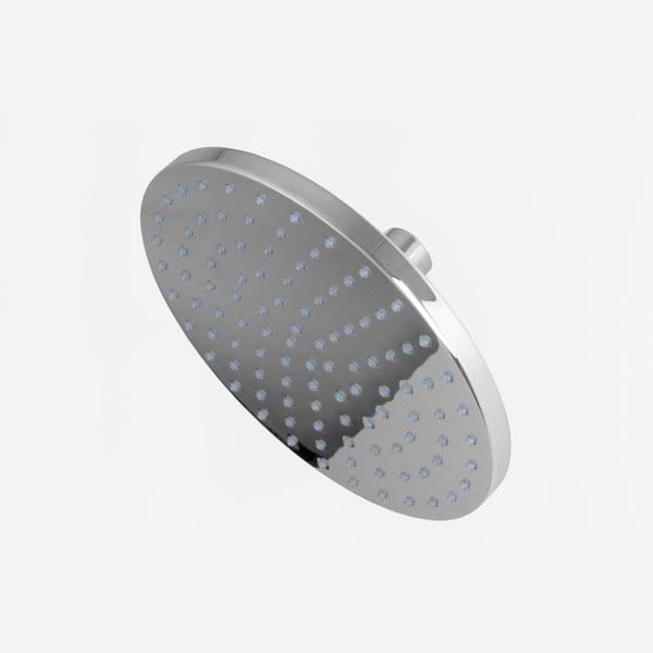 Polished Silver Round Showerhead with Swivel M6570