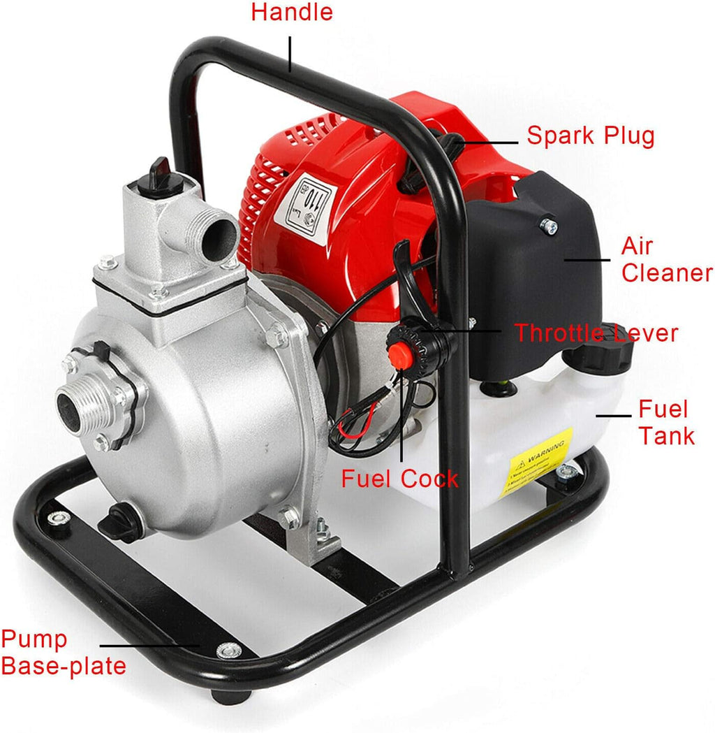 1 Inch 2 Stroke 1.7HP Petrol Water Transfer Pump H6078