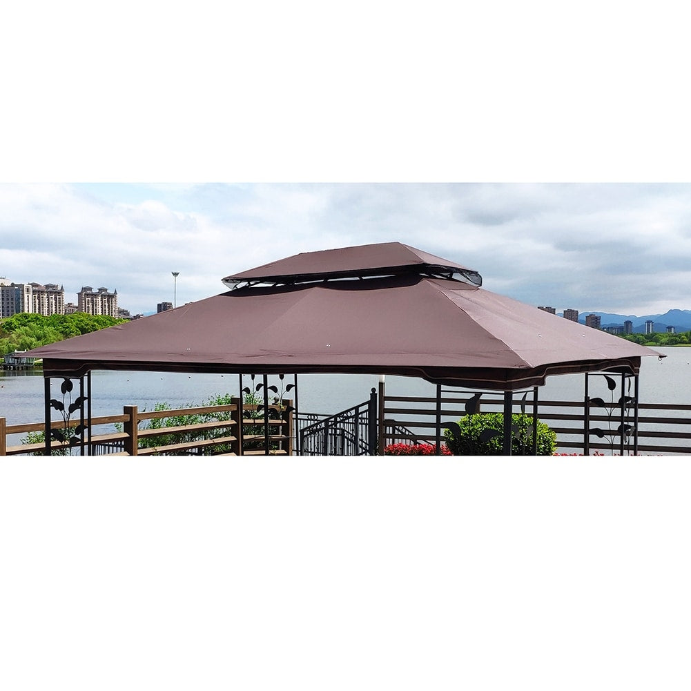 Brown Patio Gazebo Replacement Canopy Top O9678