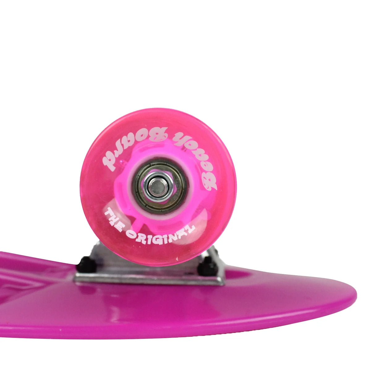 Glow Pink Plastic Cruiser Skateboard I199