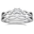 1.50 Carat Princess Cut Moissanite Ring Set on 10k Gold H6423