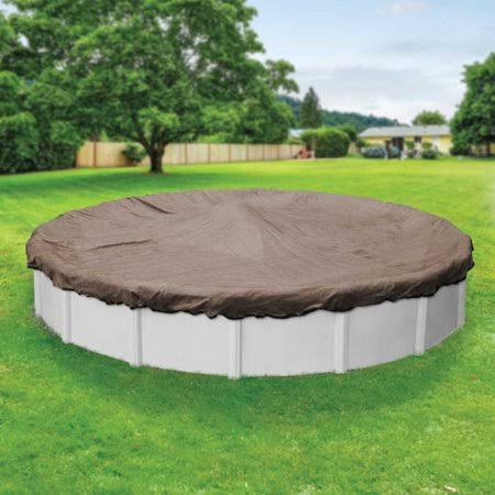15 Year Extra-Large Mesh Sandstone Round Winter Pool Cover, 28 ft. X653733