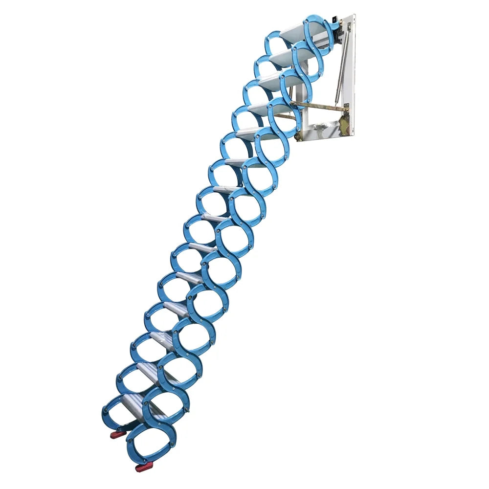 Blue Retractable Folding Attic Ladder B20206
