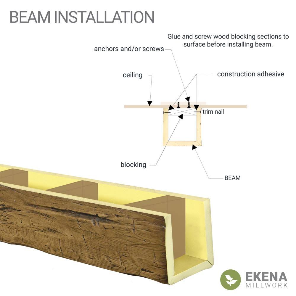 Natural Faux Wood Ceiling Beam L998289