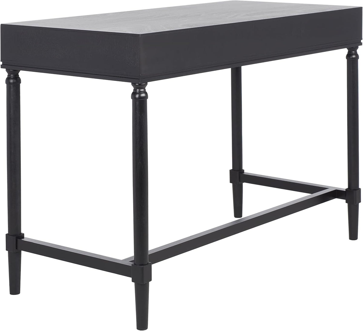 Black/Natural 2-Drawer Computer Desk Q9967
