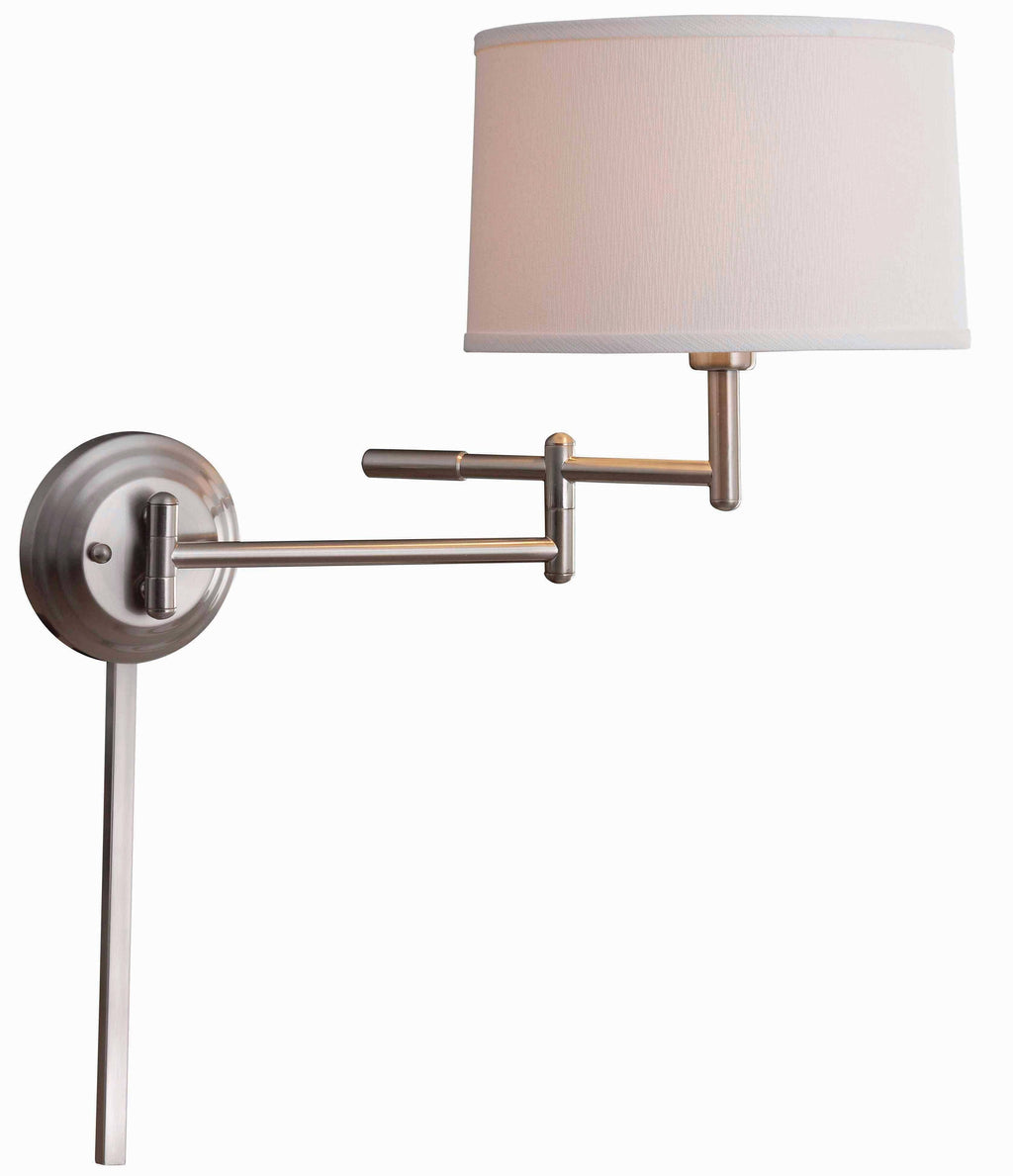 Brushed Steel Wall Swing Arm Lamp Z956