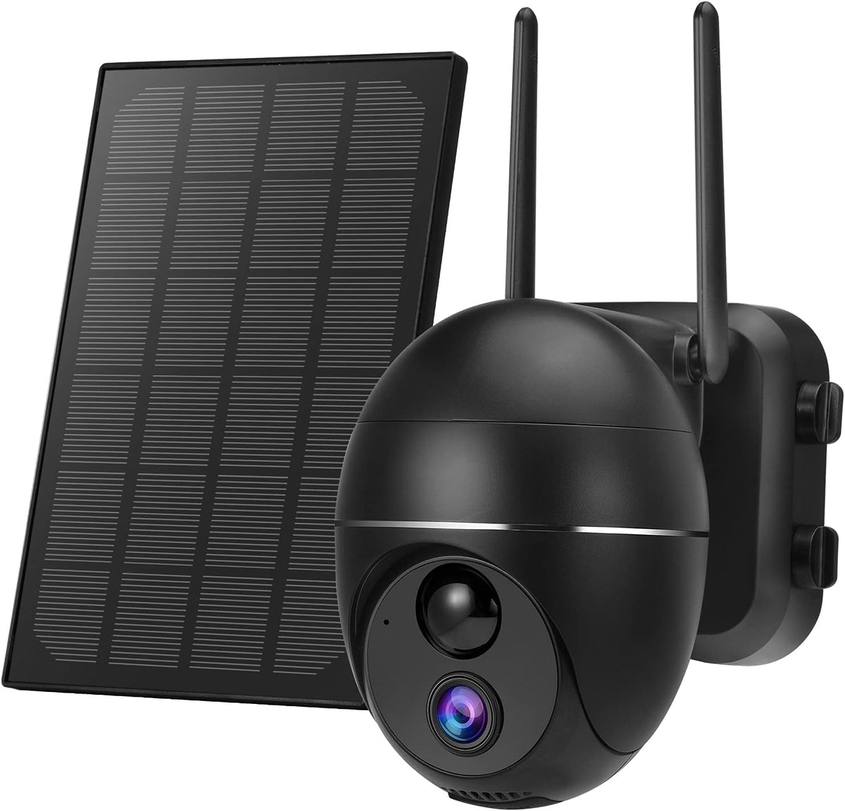 Outdoor Wireless Solar Powered Wifi Security Camera with 15000mAh Battery, HD 1080P, Night Vision, PIR Motion Detection, 2-Way Audio, IP65 G129384