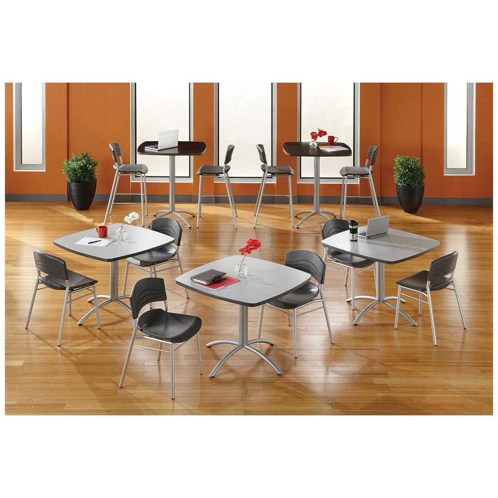 Gray Square Cafe Table E77011
