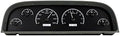60 61 62 63 Chevy Pickup Truck VHX Analog Dash Gauges Black Alloy White Z825163