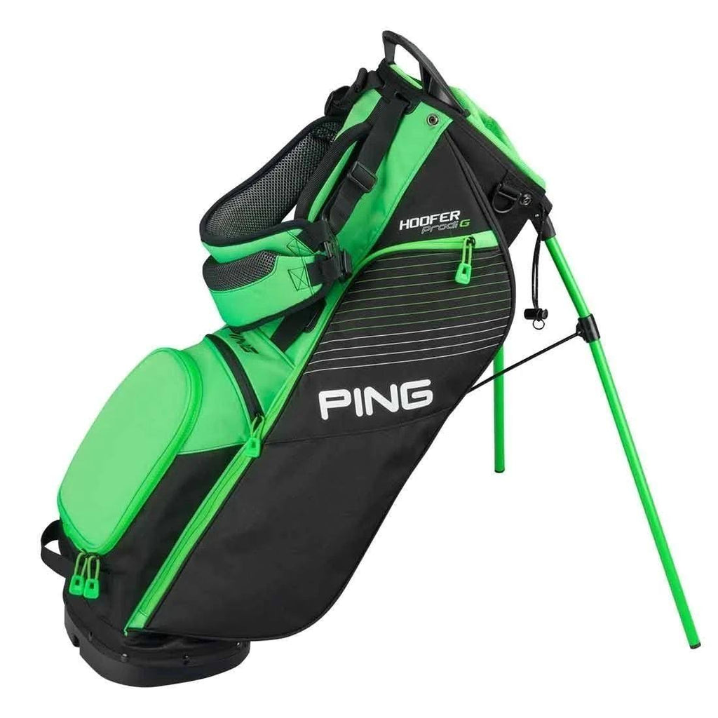 Black/Electric Green Stand Bag L197