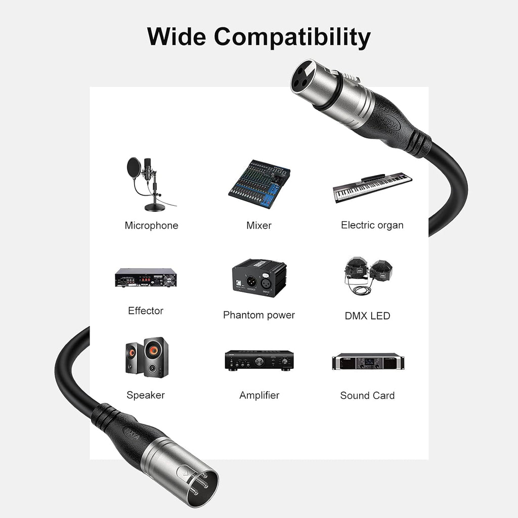 100 Ft XLR Microphone Cable, Black H451322