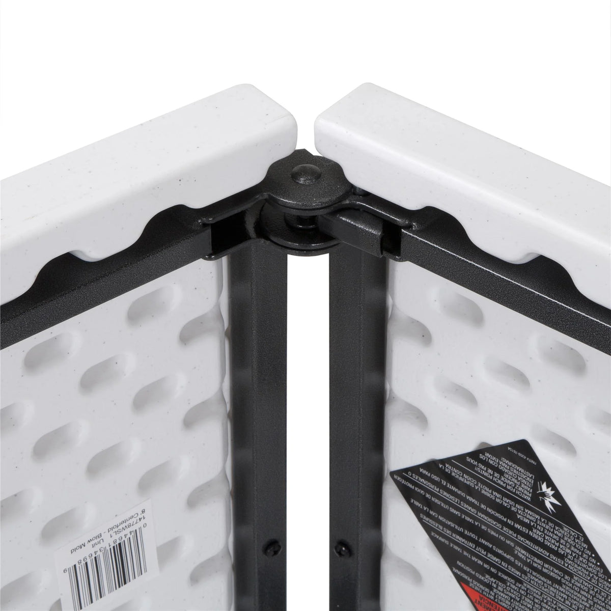 White Fold-in-Half Blow Molded Folding Table V266891