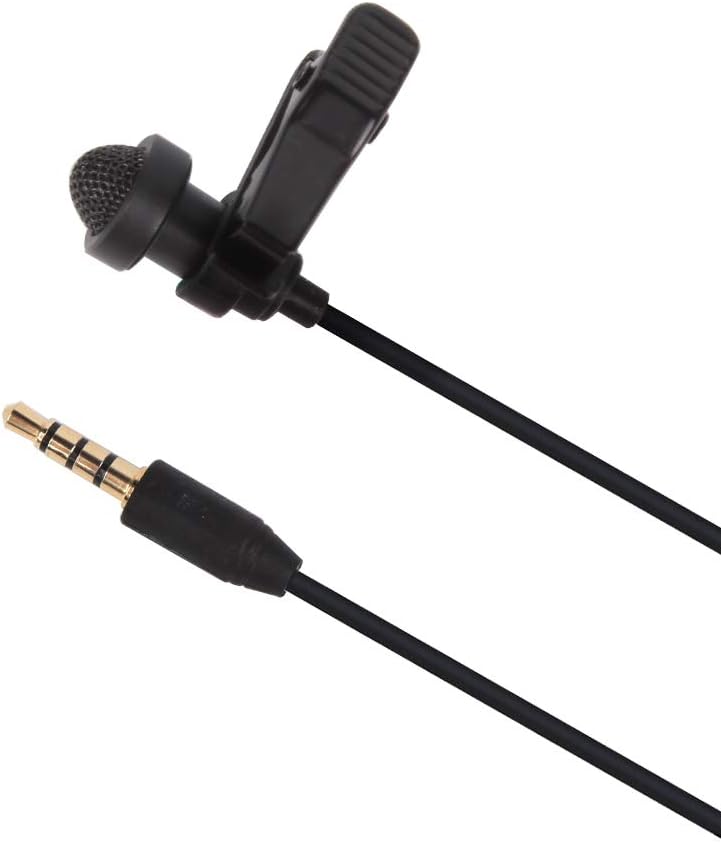 Pack of 2 Omnidirectional Condenser Lavalier Microphone with 3.5mm TRS/TRRS Compatibility J85629