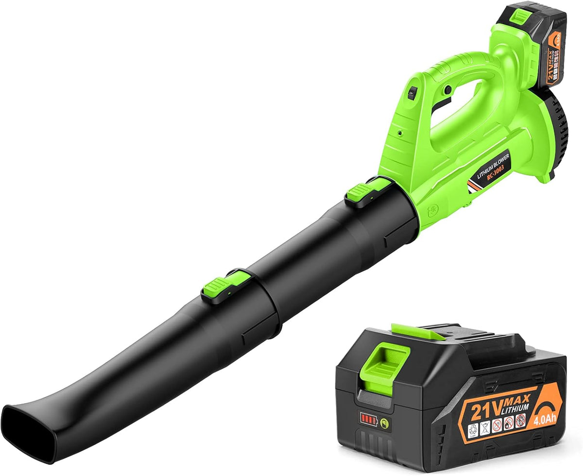 Cordless Electric Leaf Blower with 5.0Ah Battery and Fast Charger R689930