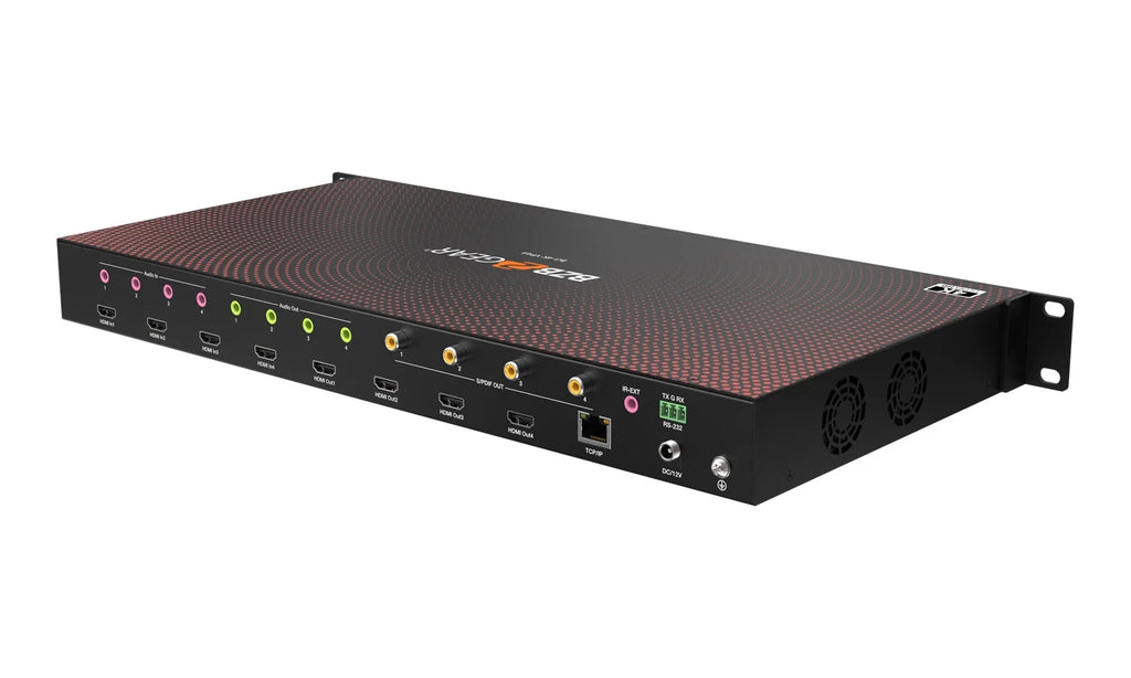 4x4 4K UHD Seamless HDMI Matrix Switcher Video Wall Processor MultiViewer with Scaler IR Audio IP RS-232 W3019