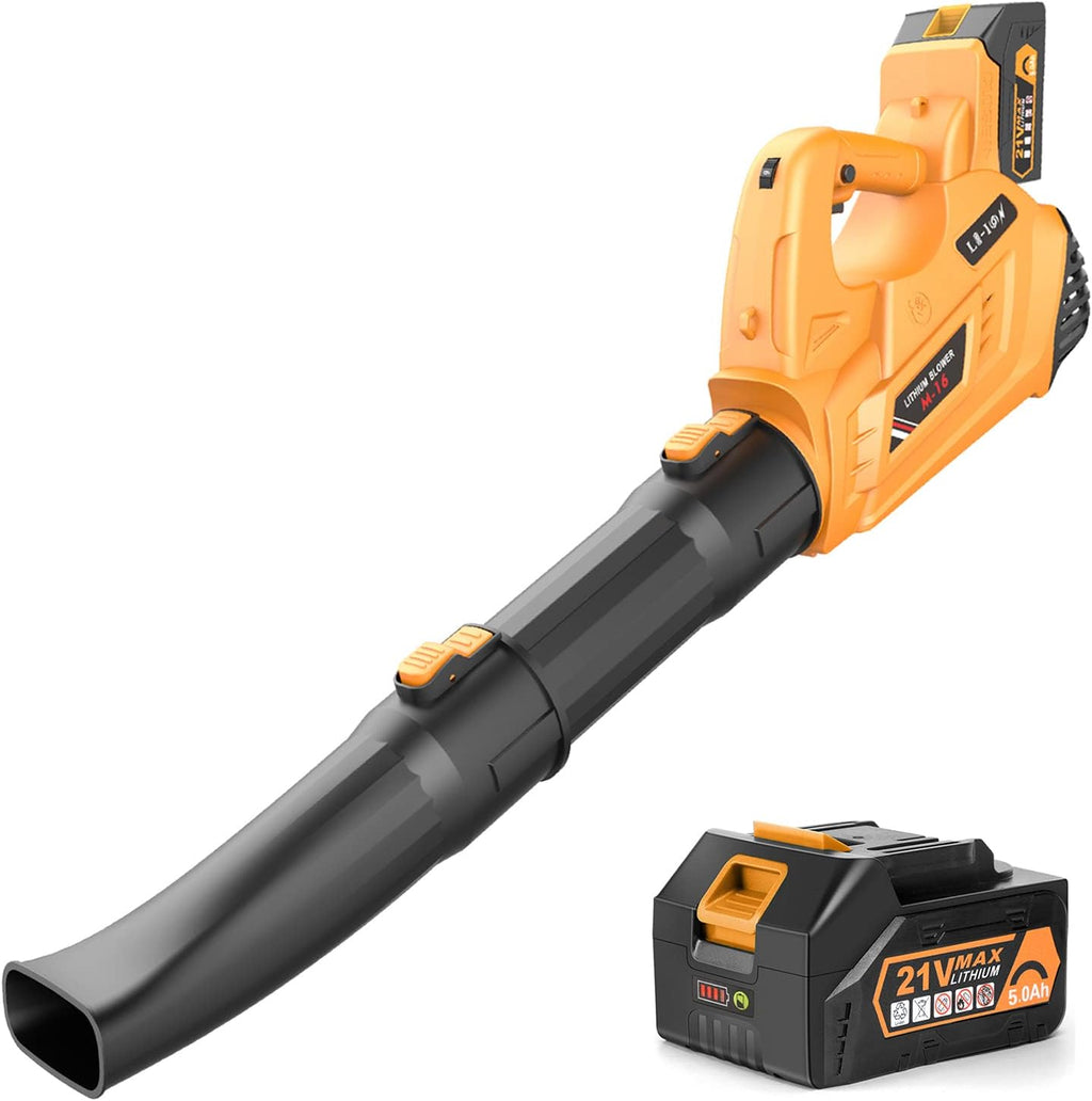 Cordless Electric Leaf Blower with 5.0Ah Battery and Fast Charger R689930
