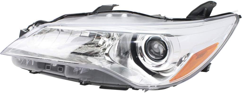 Passenger Side Halogen Headlight Assembly for Toyota Camry 2015 2016 2017 M809680