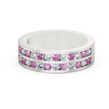 14K White Gold Eternity Band P4121