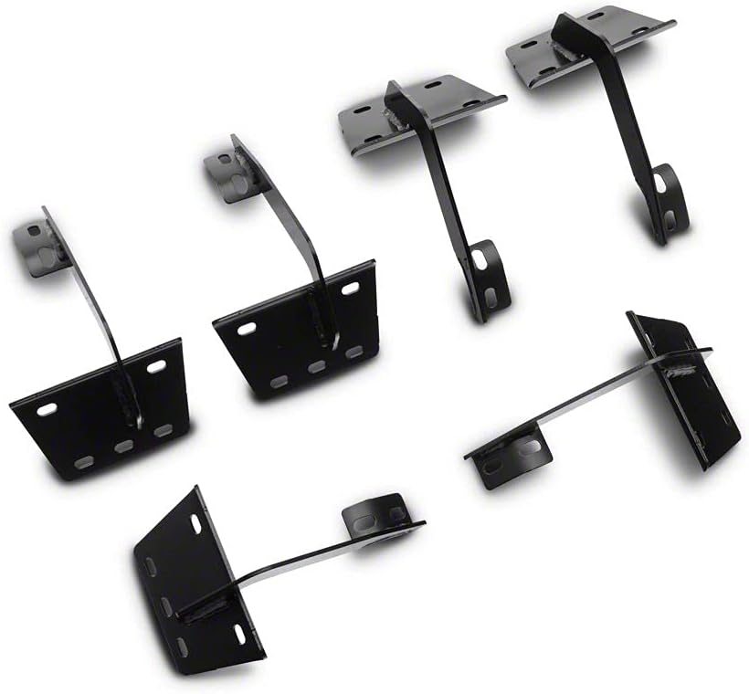 5-Inch Aluminum Side Step Bars with Black Cover Plates L9241