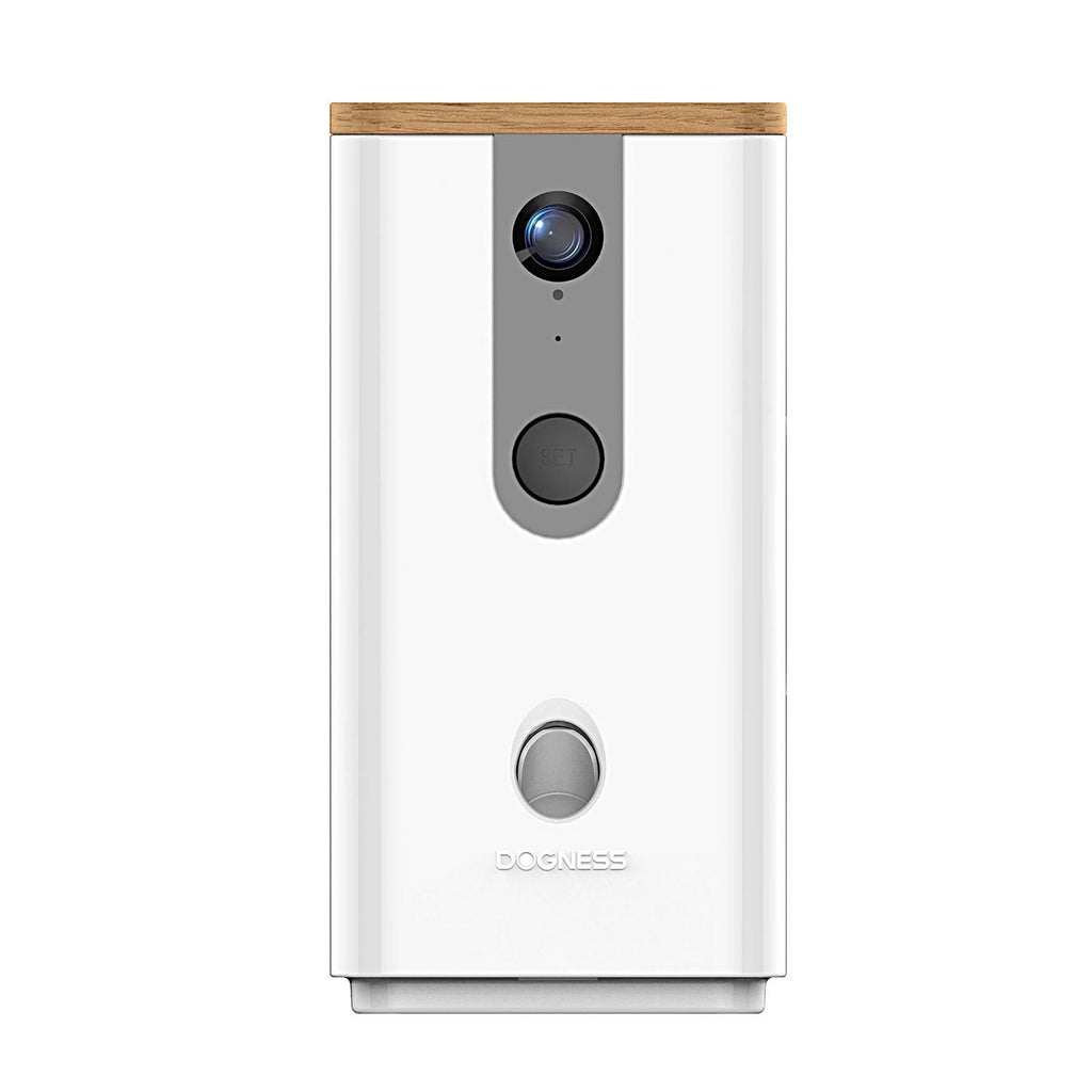 White Pet Treat Dispenser with Camera P621676