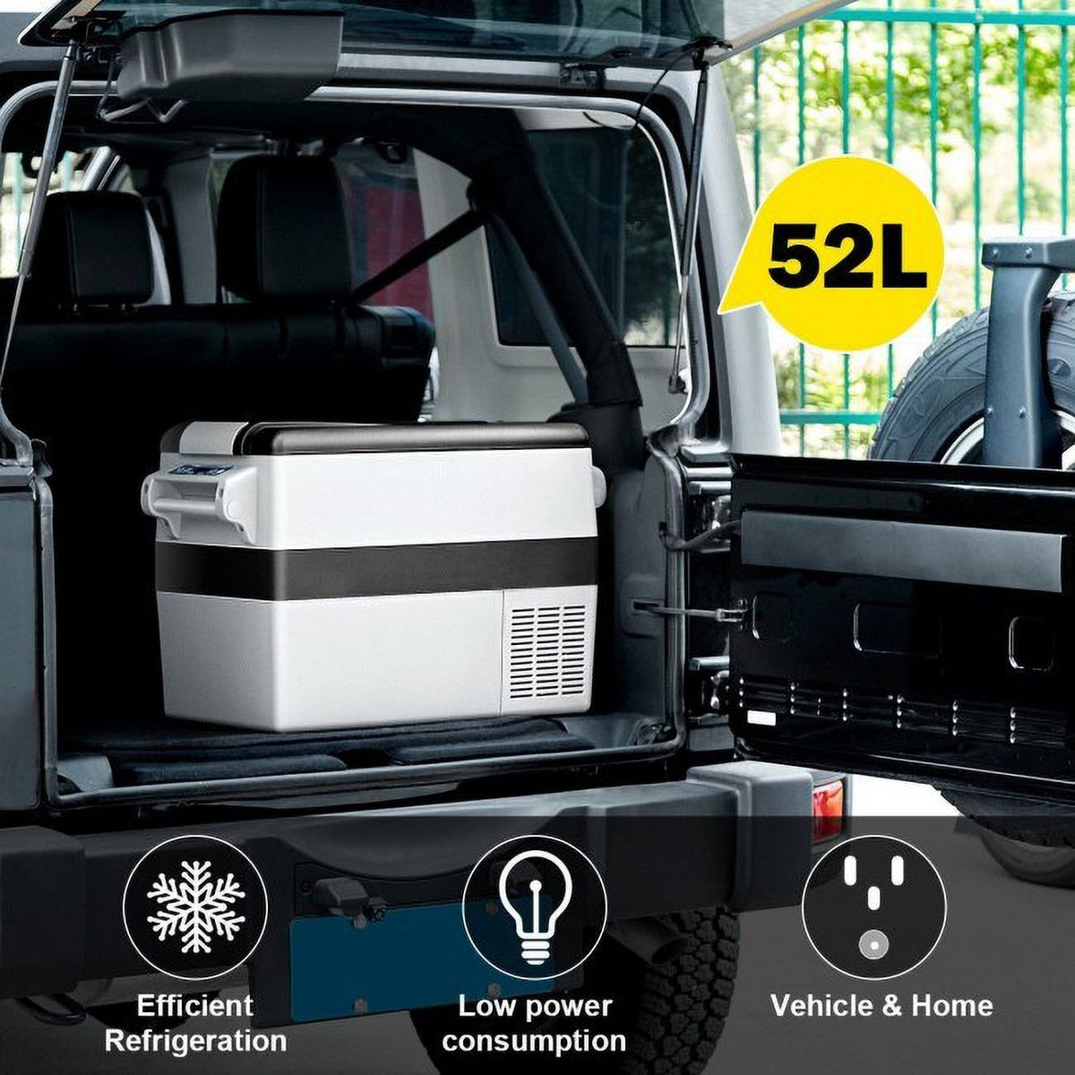 52 Liters Portable Car Cooler Refrigerator N6932