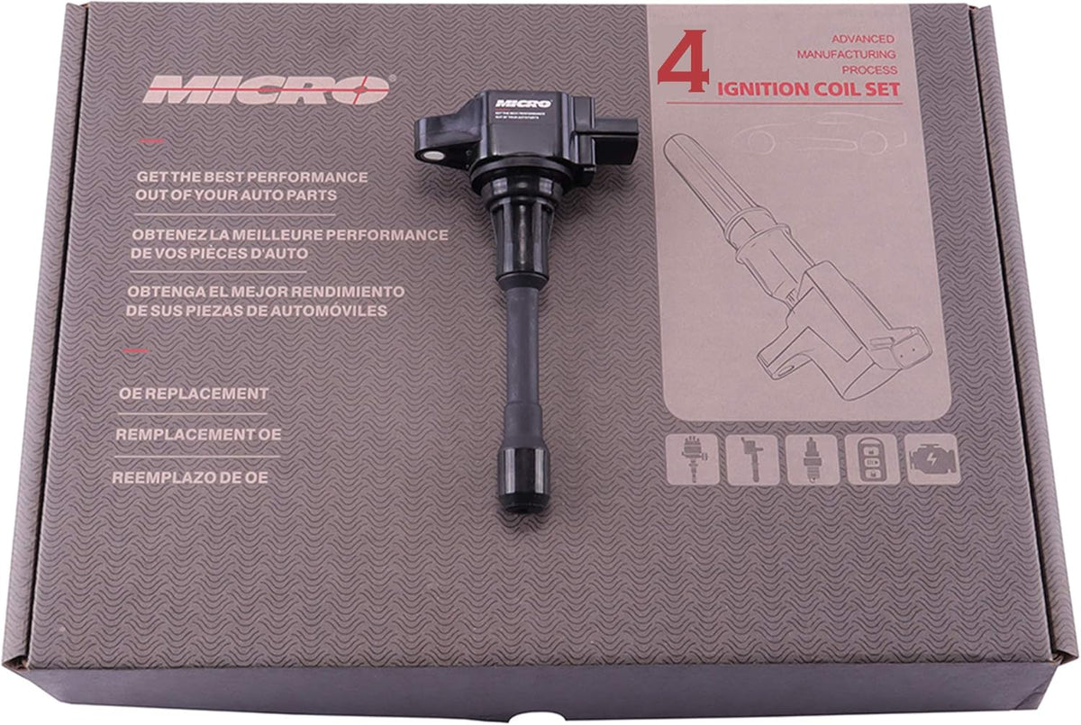 Ignition Coils Compatible With Nissan Altima Sentra Cube Rogue L4 V8 UF549 Pack of 4 with Dielectric Grease Pack of 2 U38369