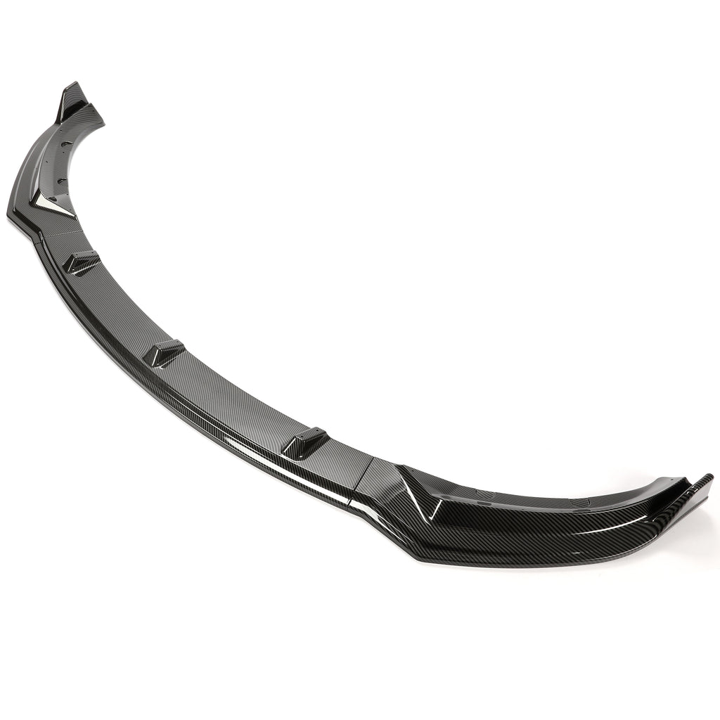 Carbon Fiber Printing Front Bumper Lower Lip Splitter Kit 3PCS D8060